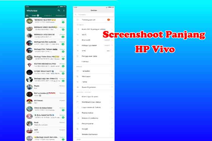 Cara Screenshot Panjang di HP Vivo Tipe Apa Saja