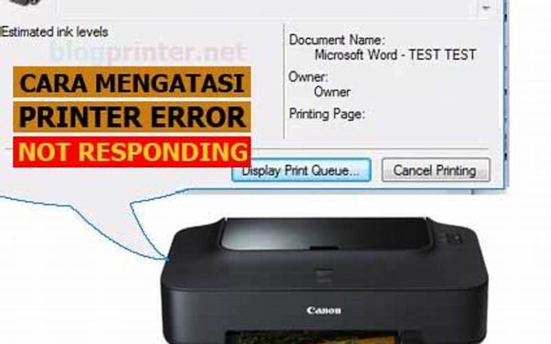 Cara Mengatasi Printer Ip2770 Not Responding