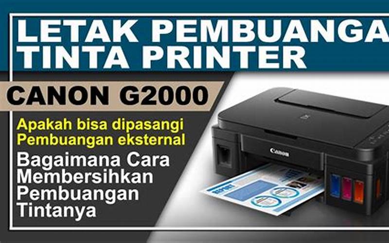 Mengganti Chip Tinta Pada Printer Canon G2000