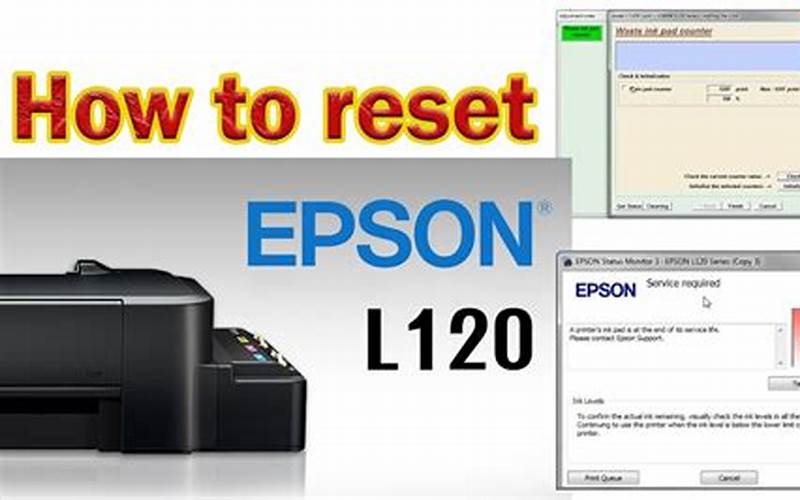 Reset Printer Epson L120