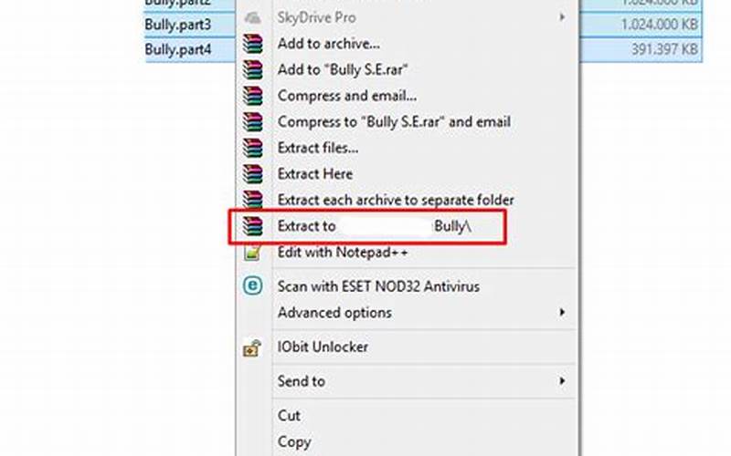Coba Ekstrak File Dengan Program Yang Berbeda