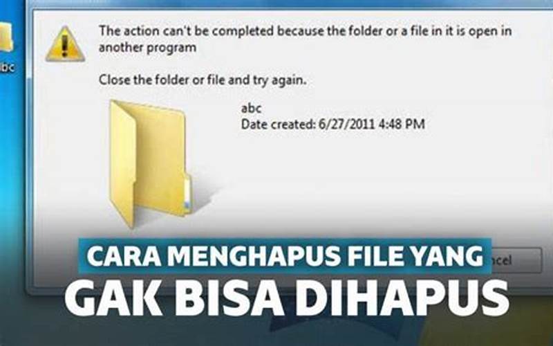 Hapus File Yang Tidak Diperlukan