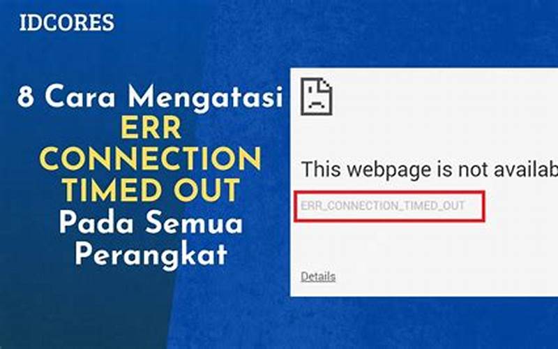 Cara Mengatasi Connection Timed Out
