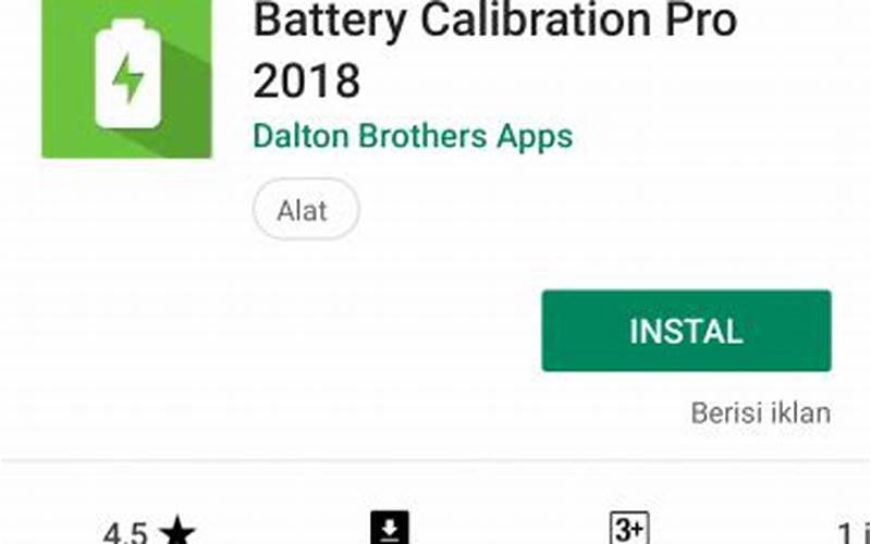 Aplikasi Battery Calibration