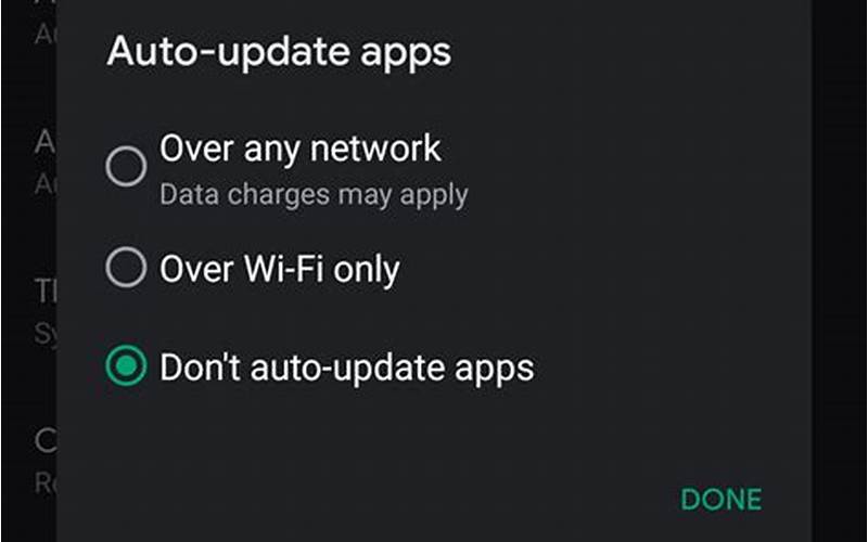 Menonaktifkan Fitur Automatic App Updates