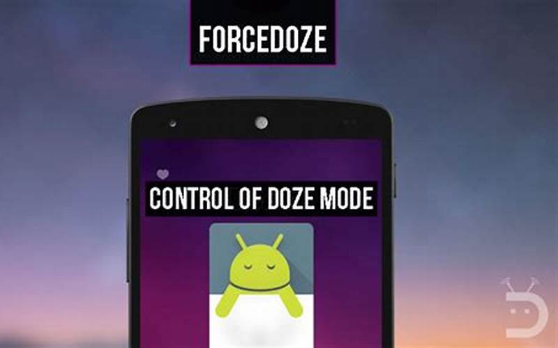 Menggunakan Mode Doze