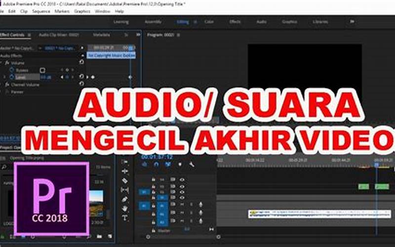 Cek Pengaturan Audio Di Adobe Premiere