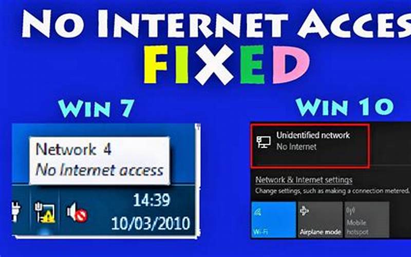 Cara Mengatasi Unidentified Network No Internet Access Windows 10