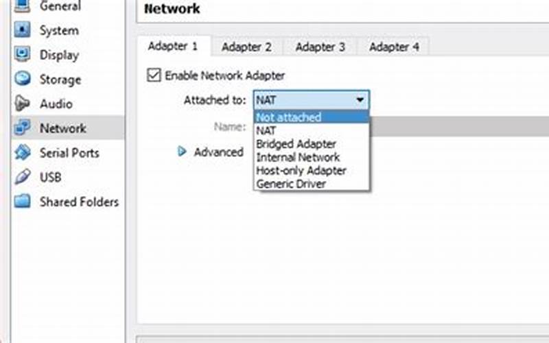 Cek Konfigurasi Network Adapter