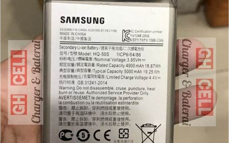 Baterai Samsung