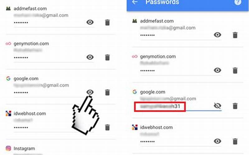 Menggunakan Password Akun Google