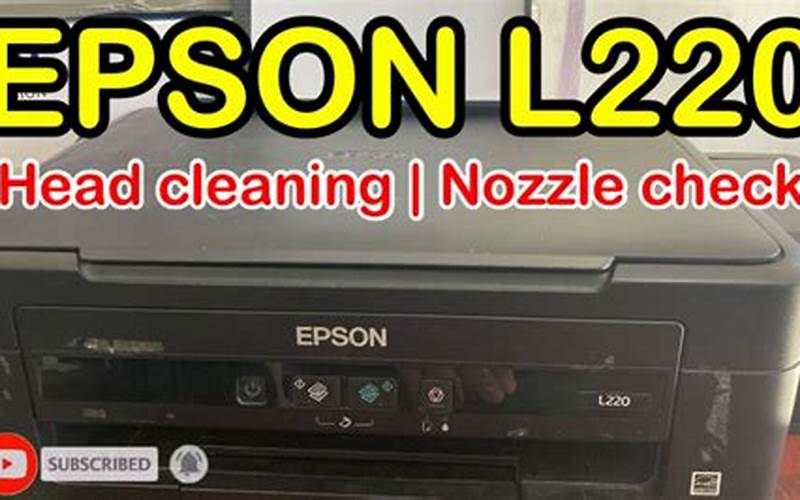 Bersihkan Head Printer Epson L220