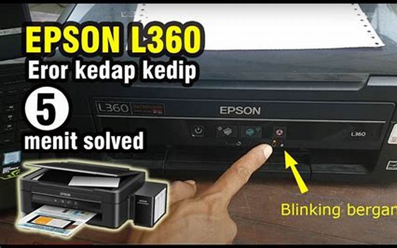 Printer Epson L360 Tidak Mau Menyalakan