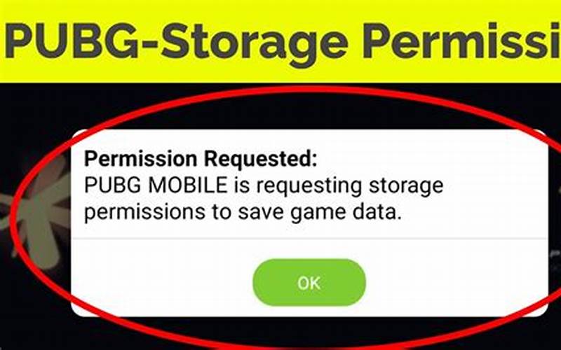 Cara Mengatasi Please Enable Storage Access Permission Pubg Mobile