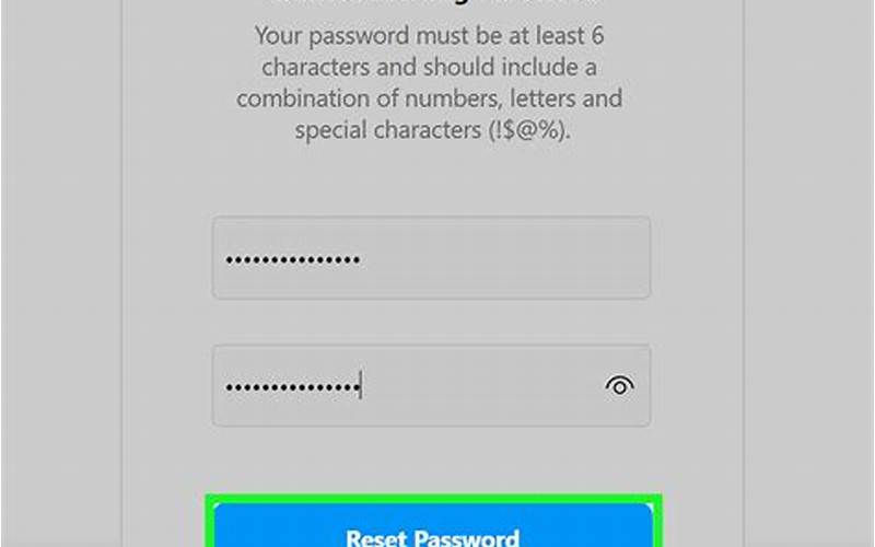 Coba Reset Password